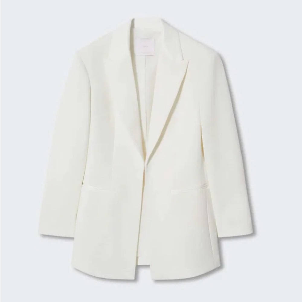 MANGO Flowy Suit Blazer White Sz M *with tags*
